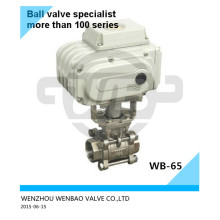 A351 CF8 motorisé BSPT Ball Valve 3/4 pouces 1000wog